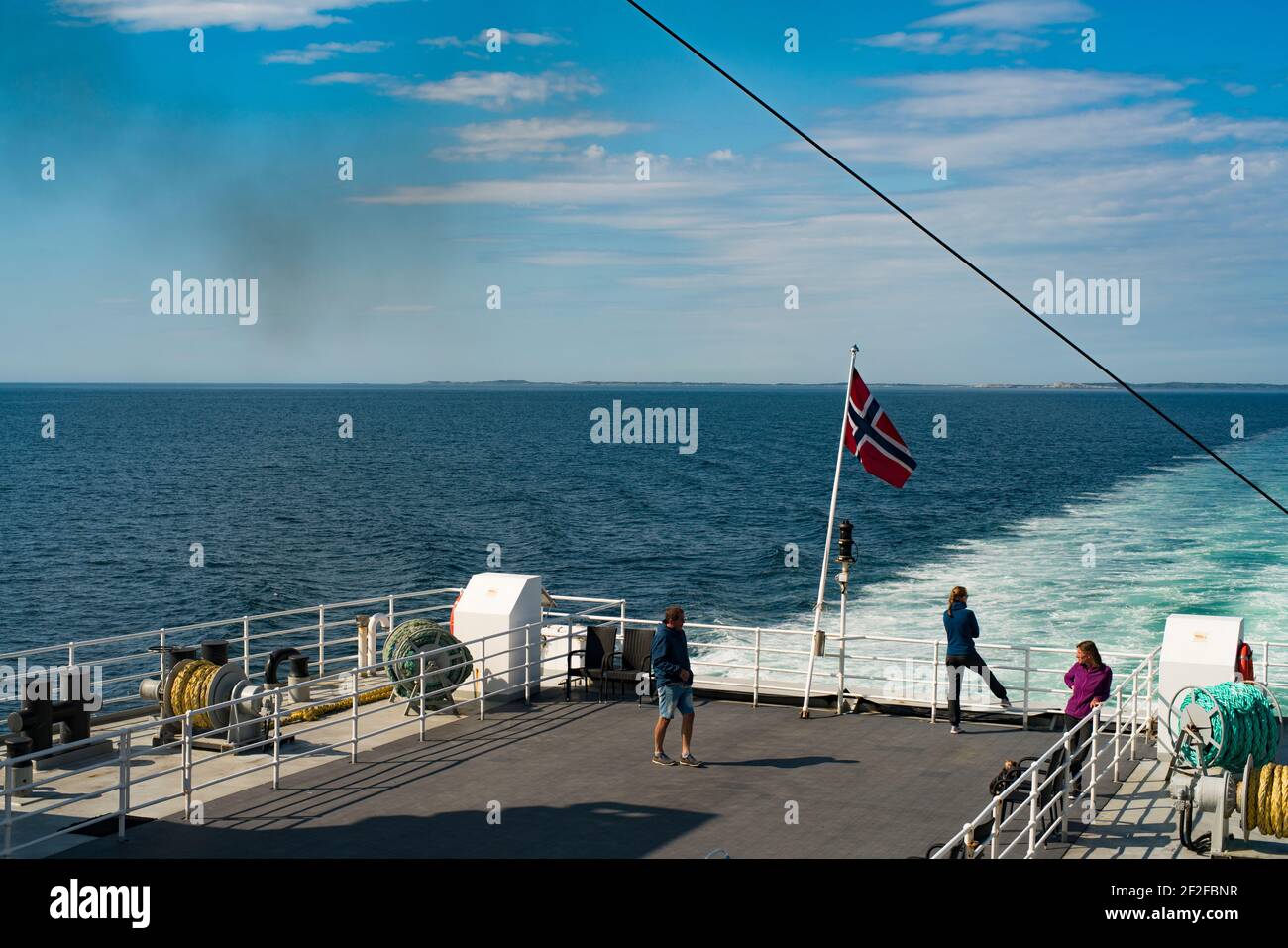 Traghetto veloce e barca Express da Moskenes a Bodo sulle isole Lofoten Foto Stock