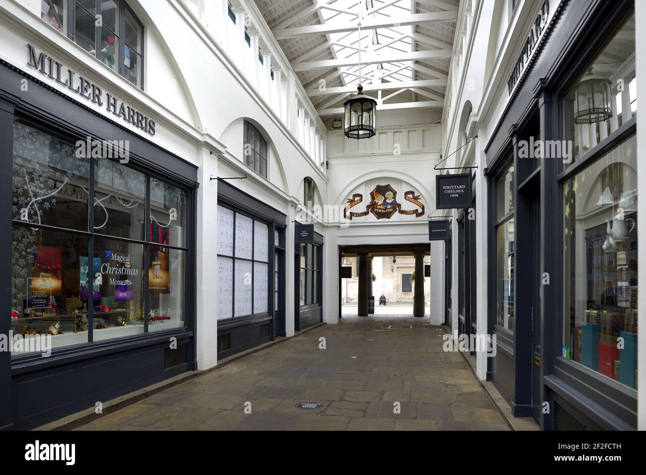 Londra, Inghilterra, Regno Unito. Mercato di Covent Garden abbandonato durante la pandemia di COVID, marzo 2021 Foto Stock