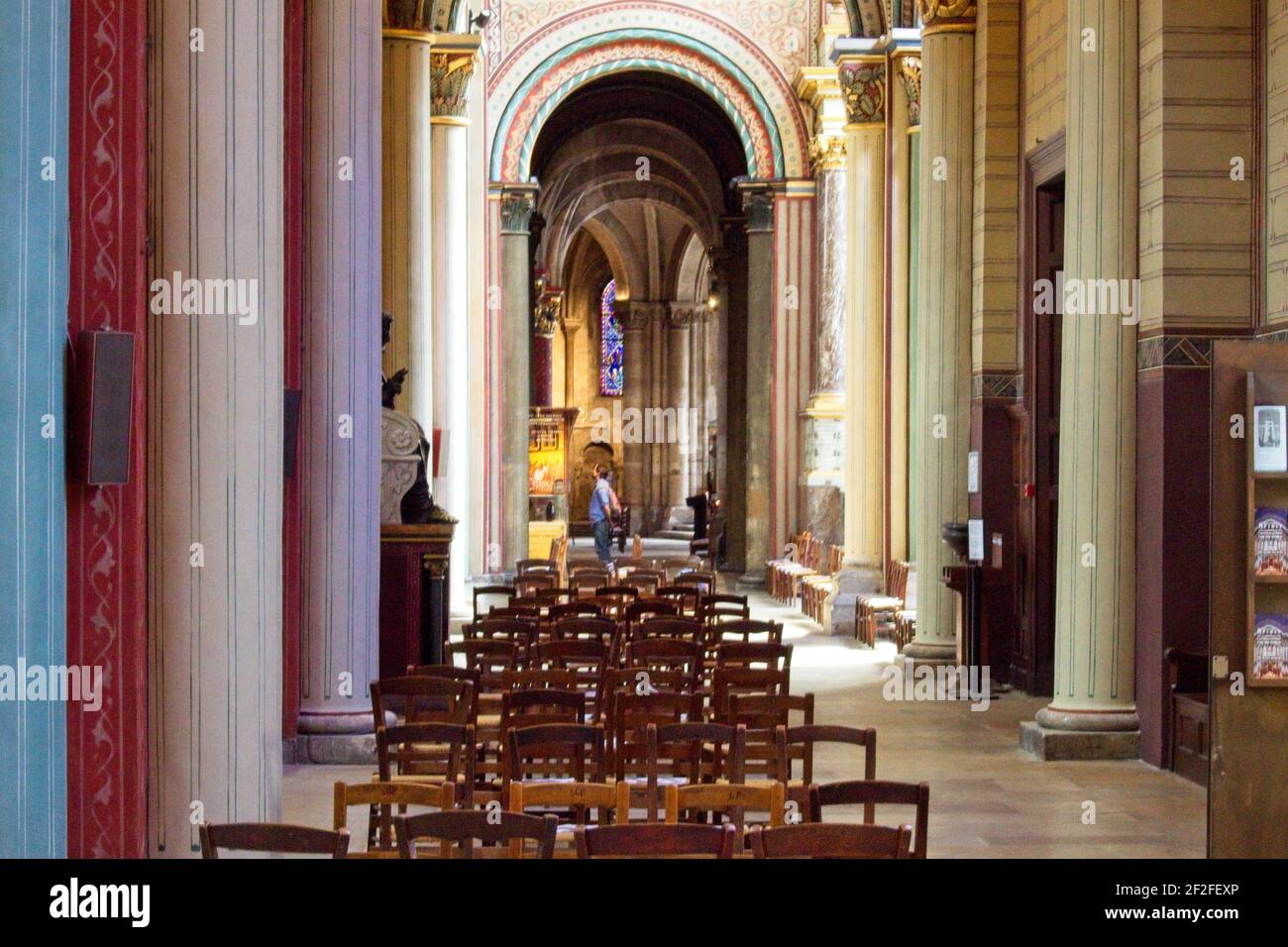 Interno della chiesa Foto Stock