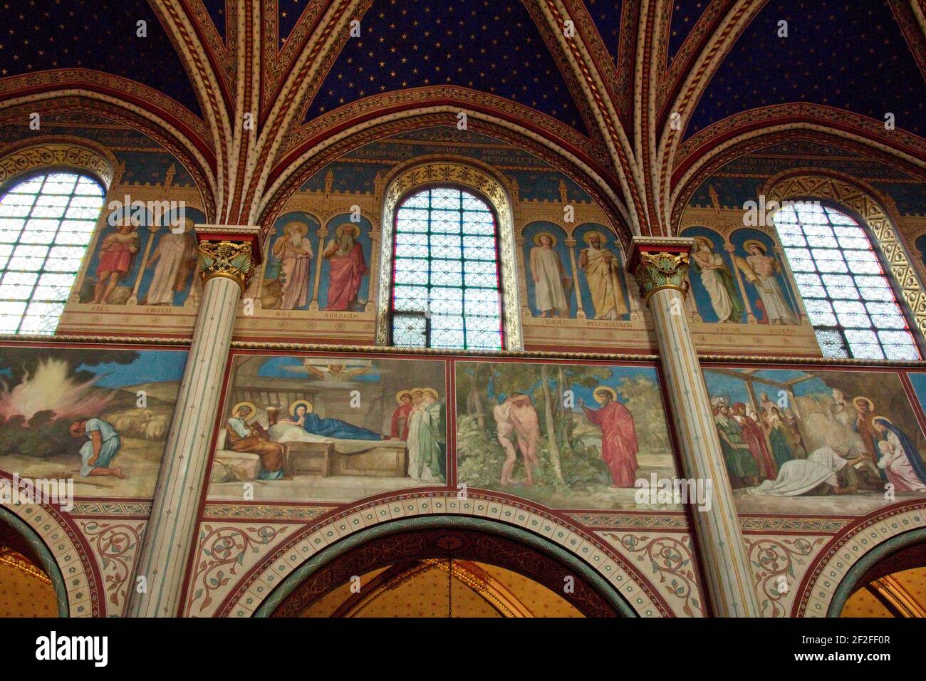 Interno della chiesa Foto Stock