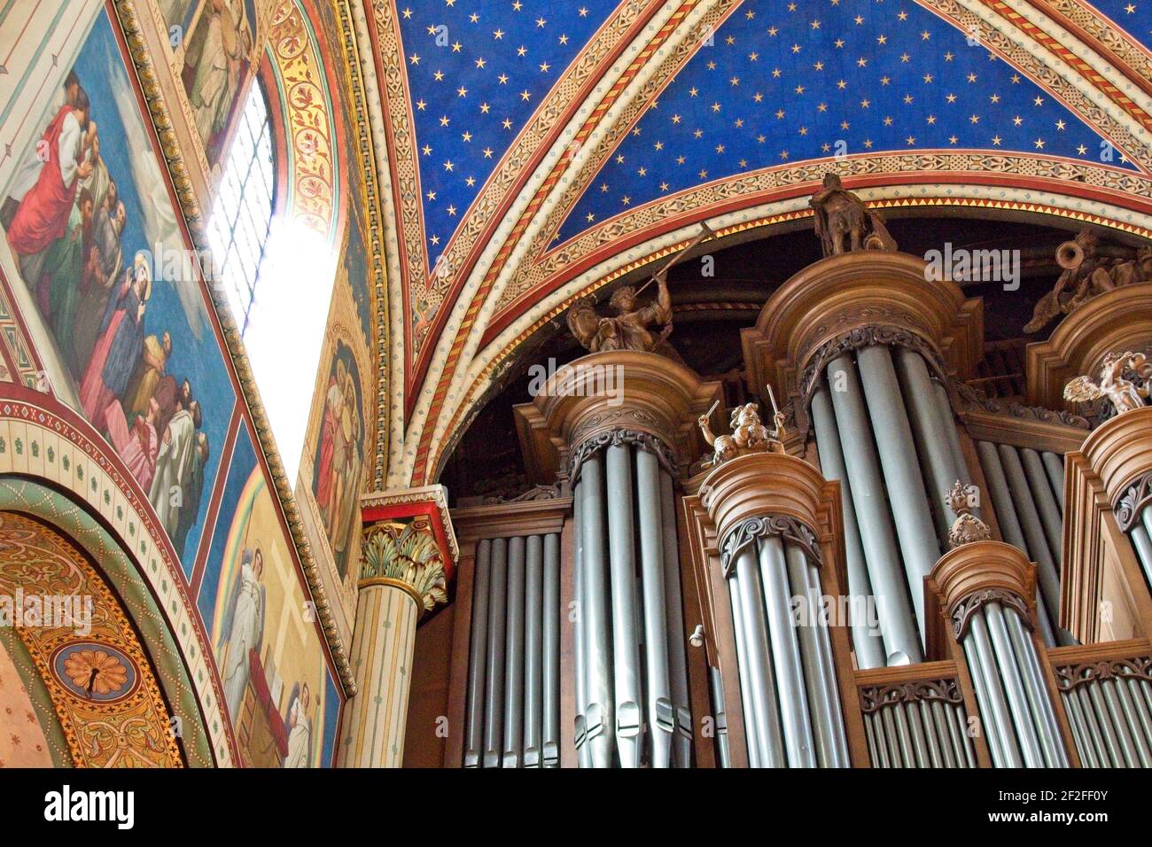 Interno della chiesa Foto Stock
