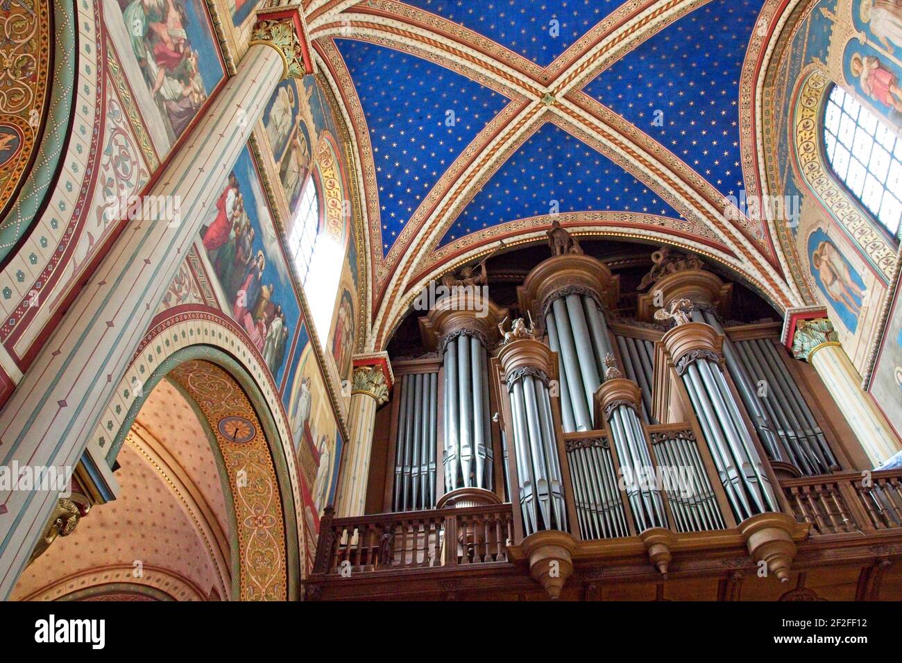 Interno della chiesa Foto Stock