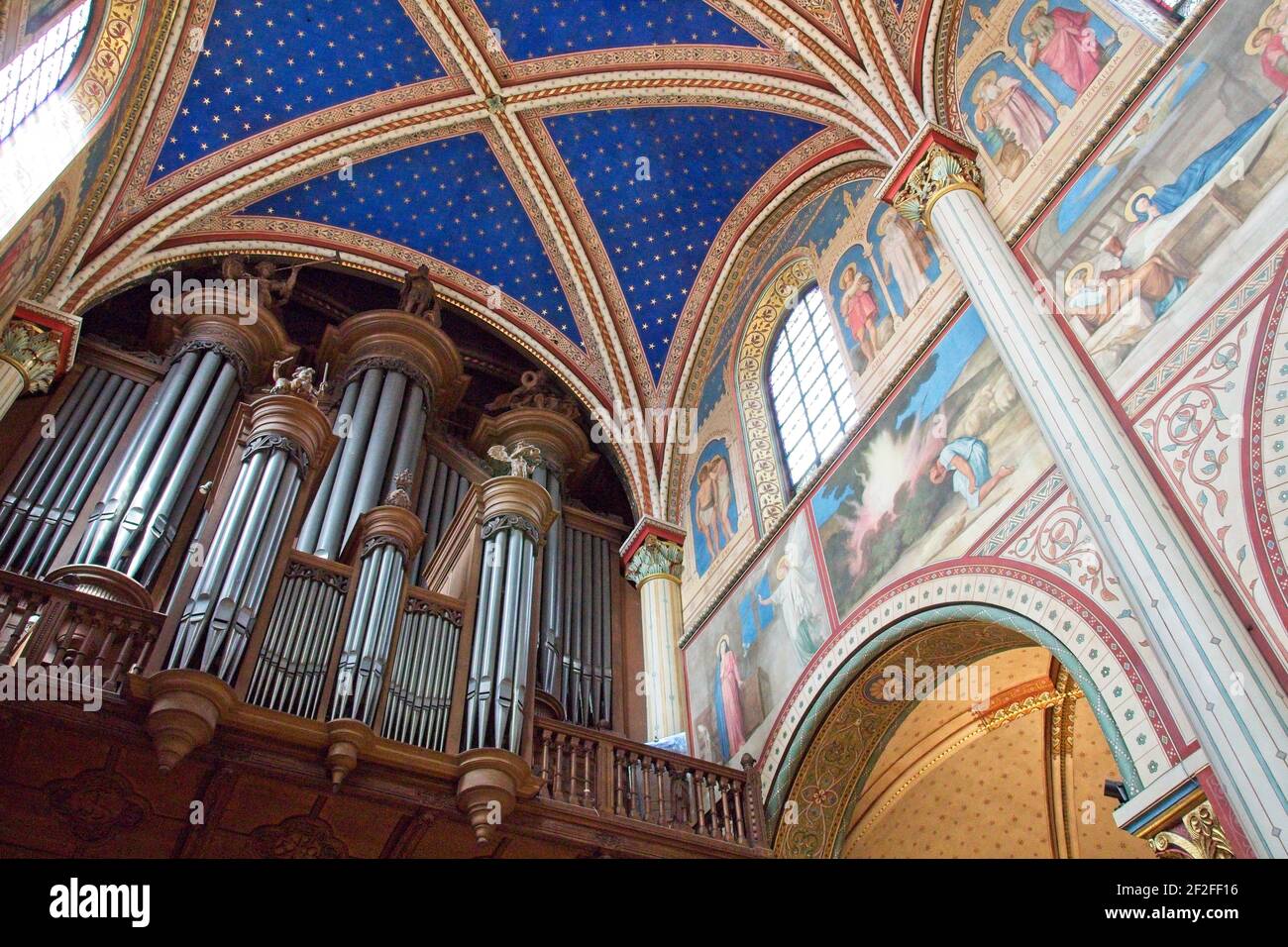 Interno della chiesa Foto Stock