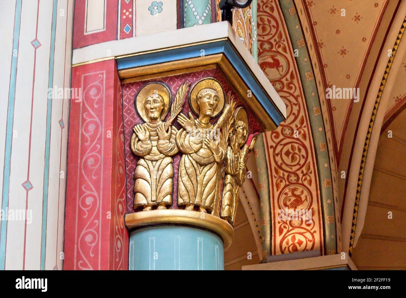Interno della chiesa Foto Stock