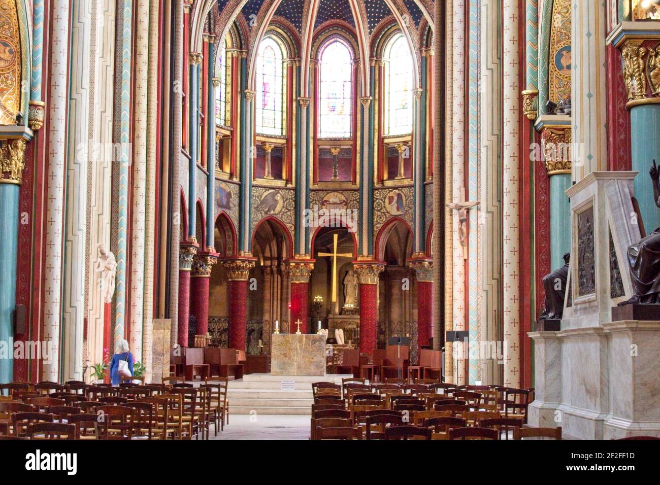 Interno della chiesa Foto Stock