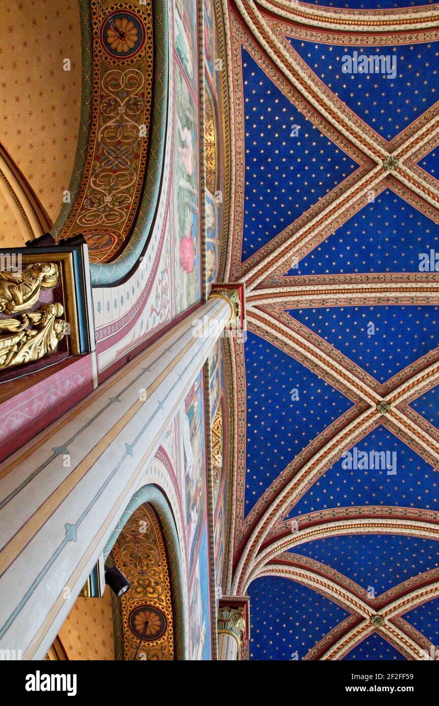 Interno della chiesa Foto Stock