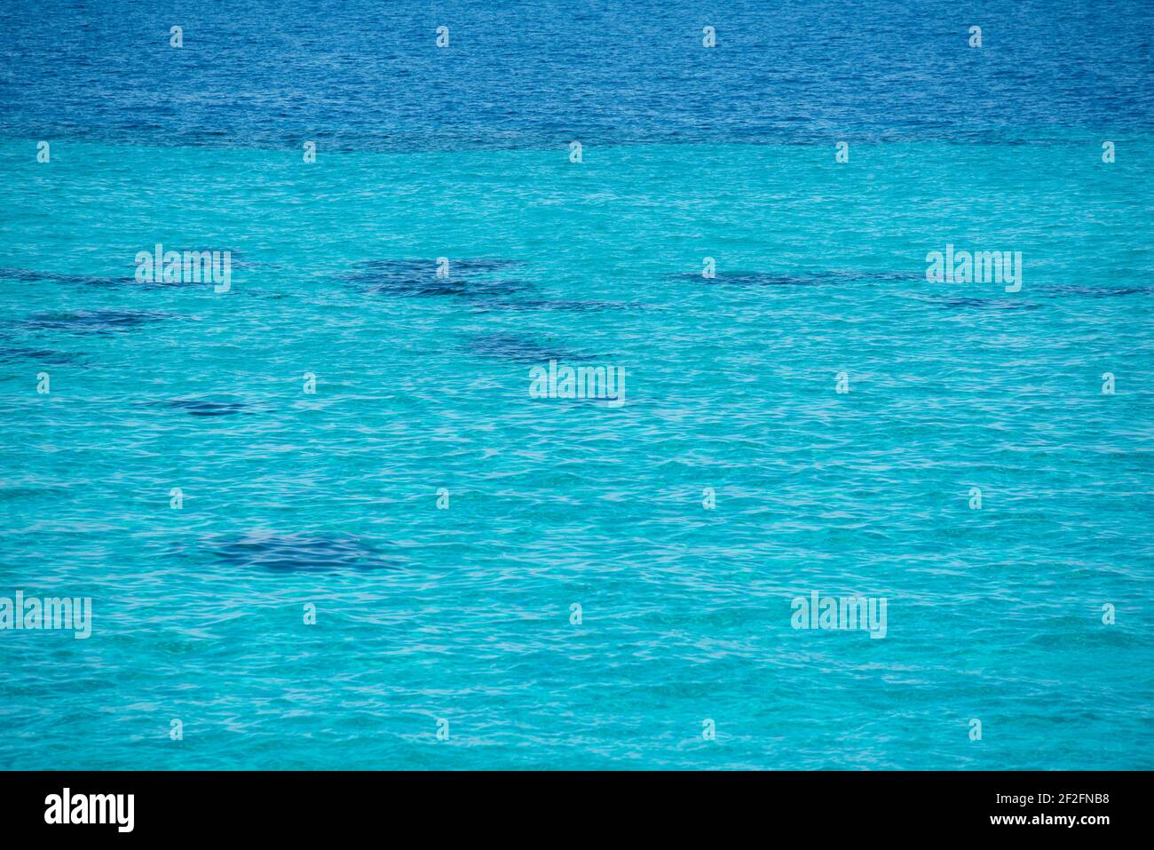 Gioco di colori nel Mediterraneo Foto Stock