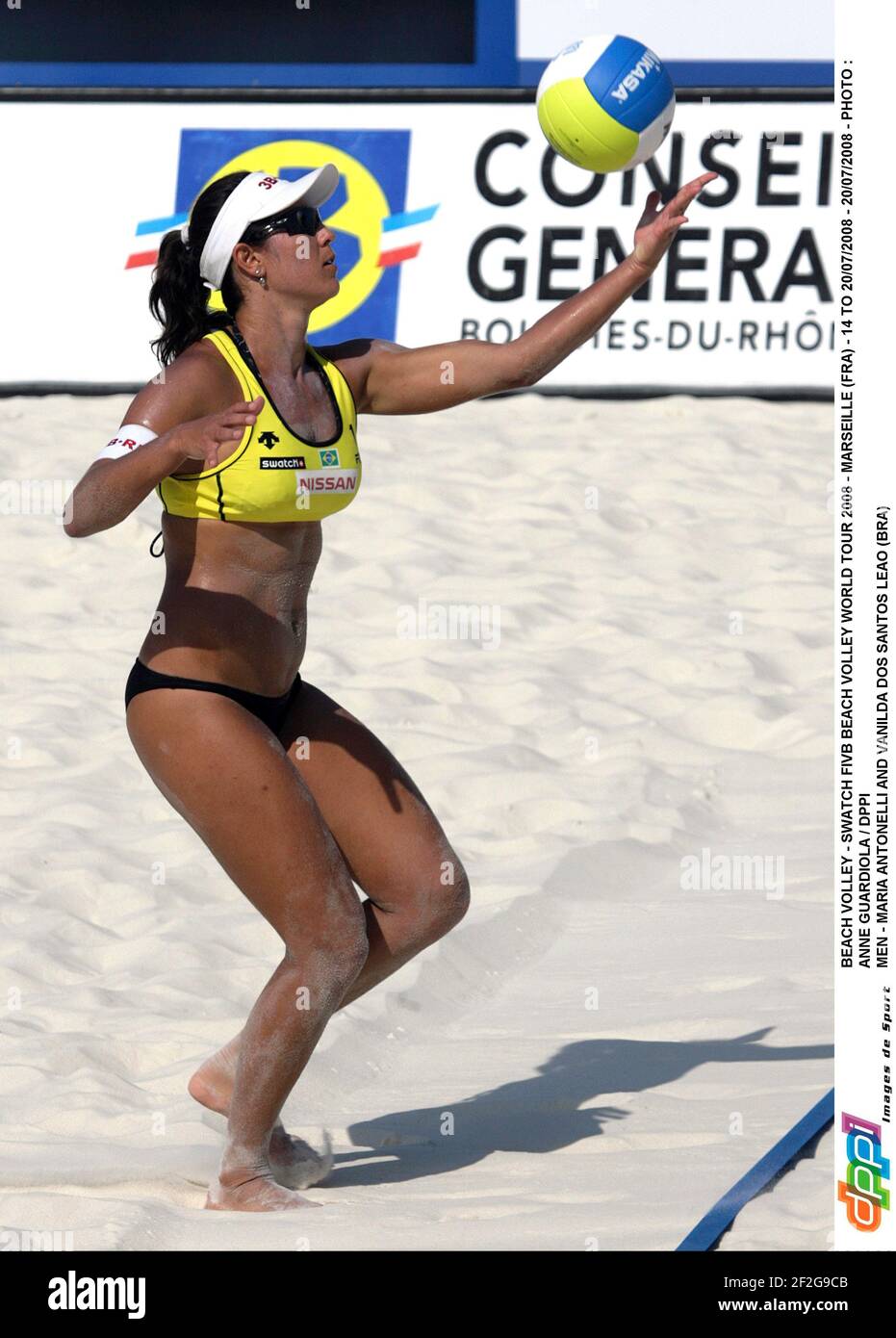 BEACH VOLLEY - SWATCH FIVB BEACH VOLLEY WORLD TOUR 2008 - MARSIGLIA (FRA) - DAL 14 AL 20/07/2008 - 20/07/2008 - FOTO : ANNA GUARDIOLA / DPPI MEN - MARIA ANTONELLI E VANILDA DOS SANTOS LEAO (BRA) Foto Stock