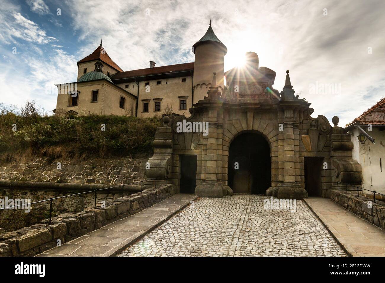 Europa, Polonia, Polonia minore, Castello di Nowy Wisnicz Foto Stock