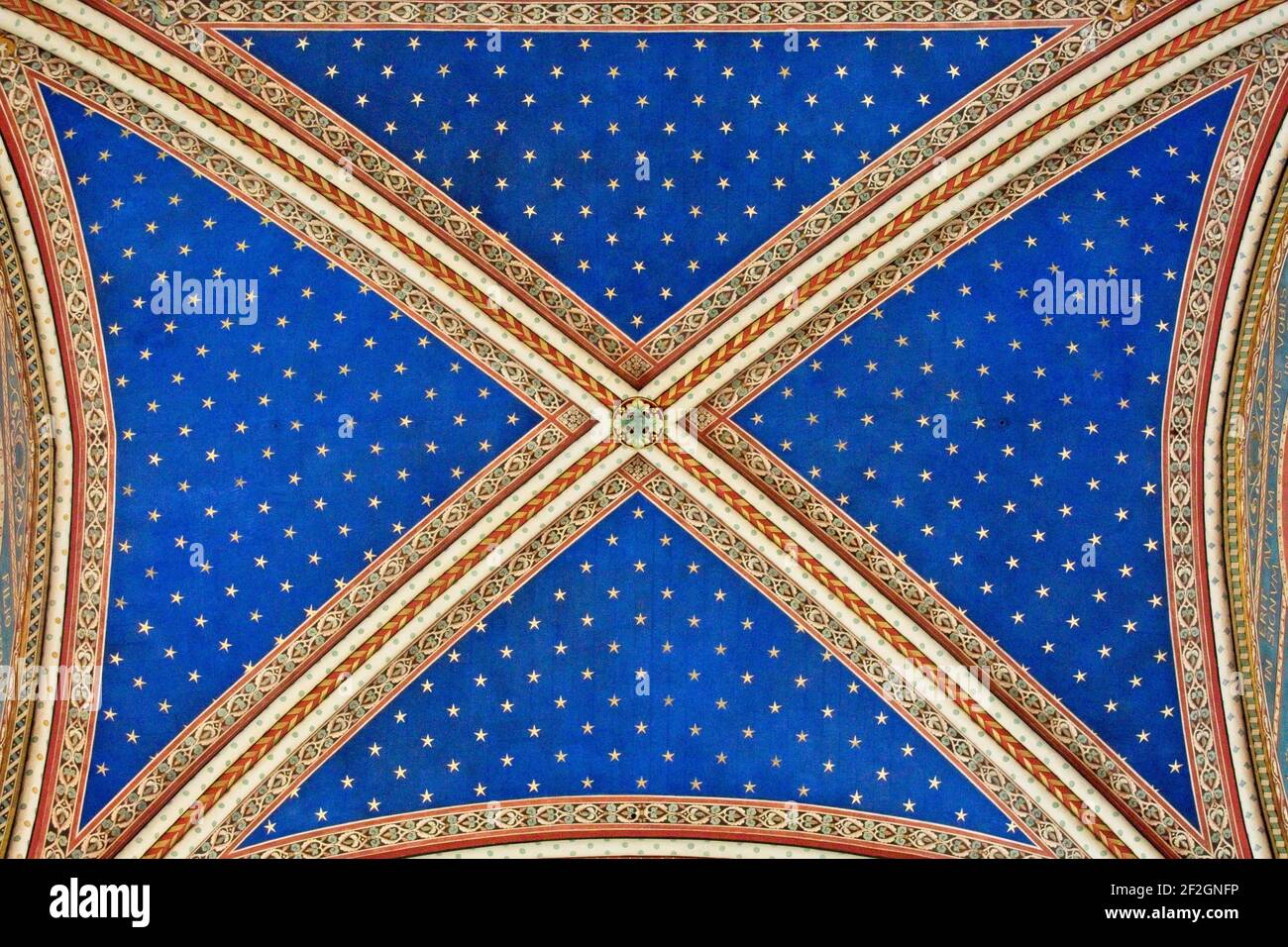 Interno della chiesa Foto Stock