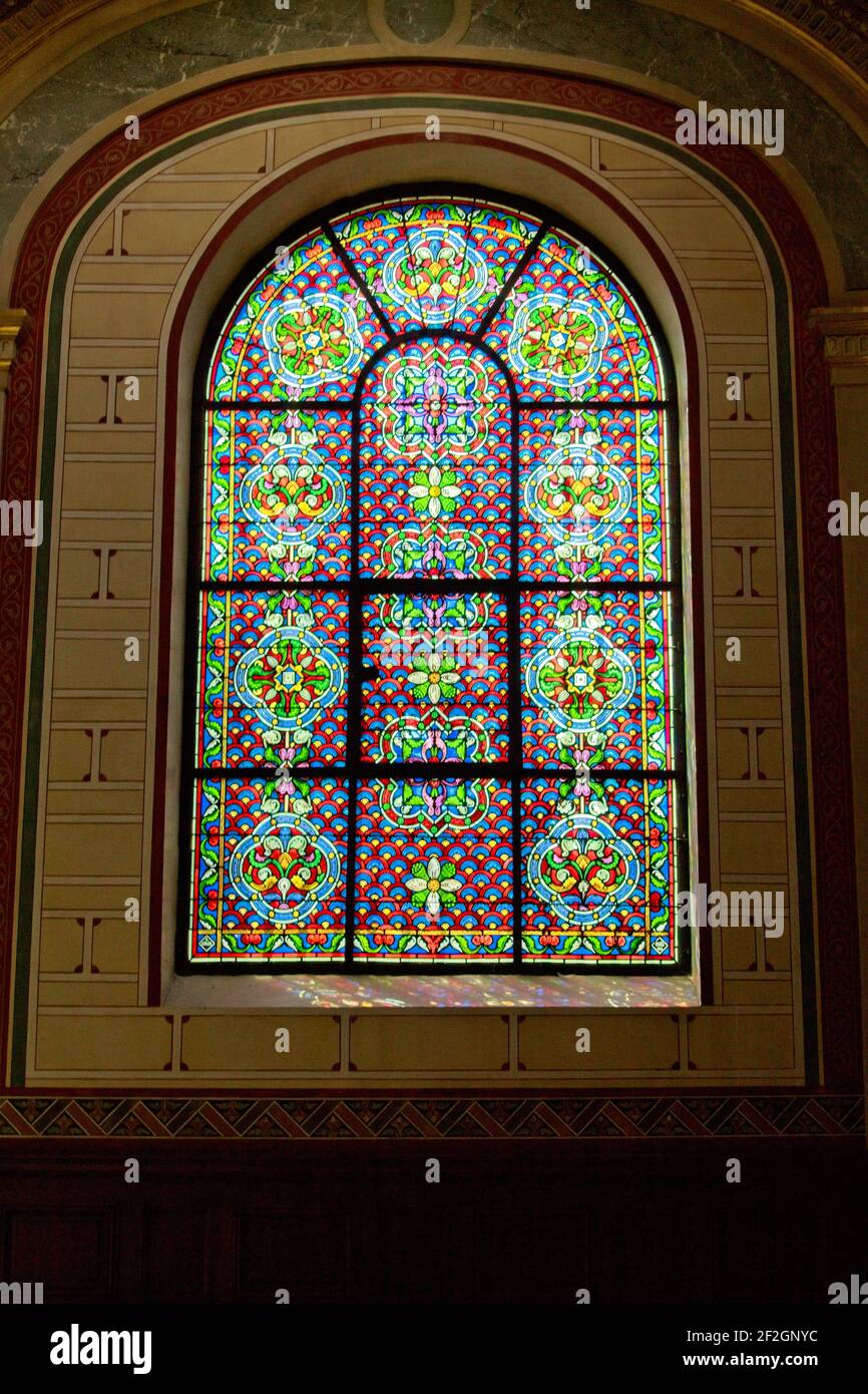 Interno della chiesa Foto Stock