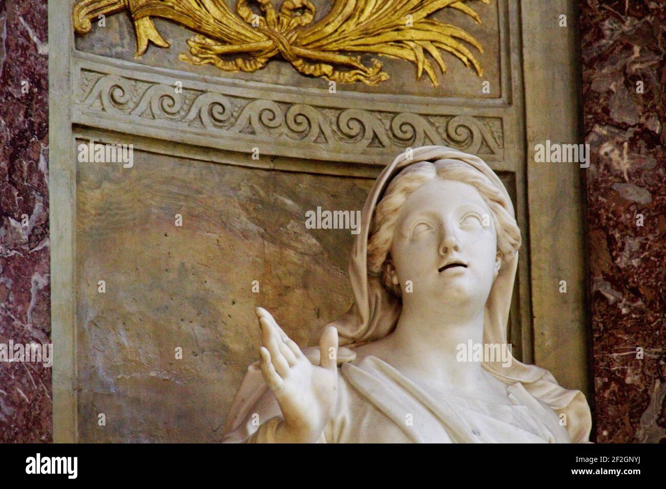Interno della chiesa Foto Stock