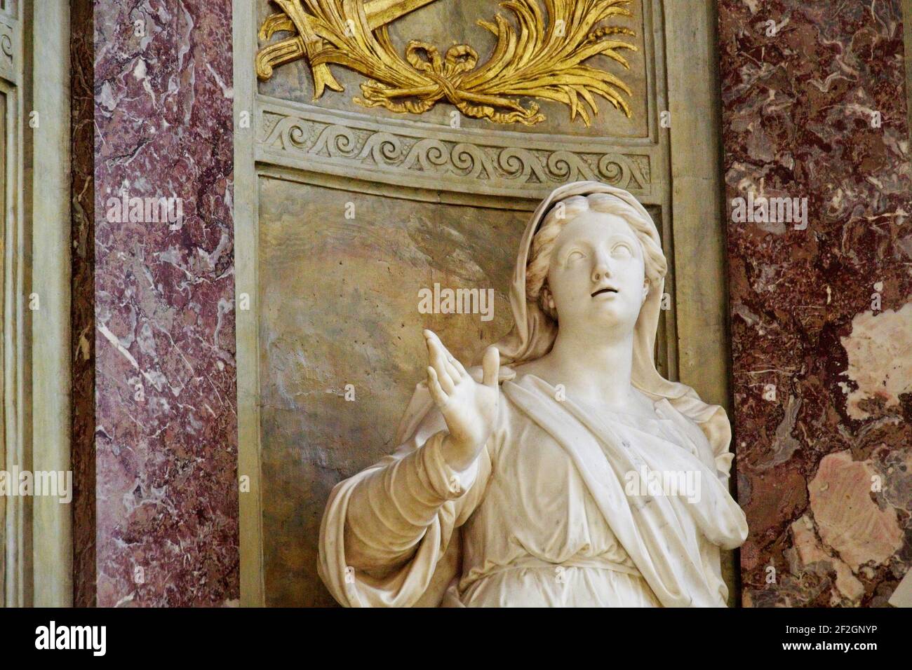 Interno della chiesa Foto Stock