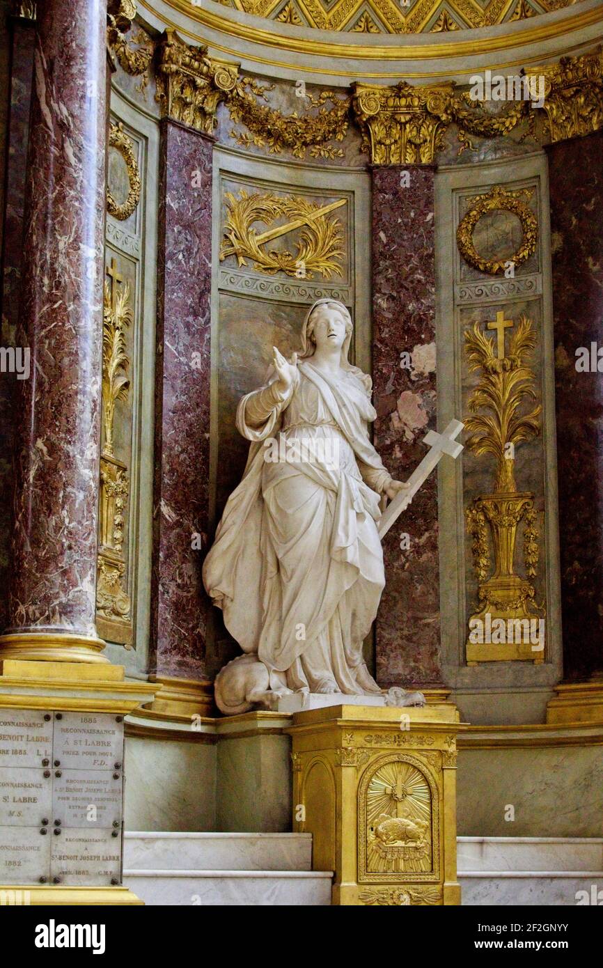 Interno della chiesa Foto Stock