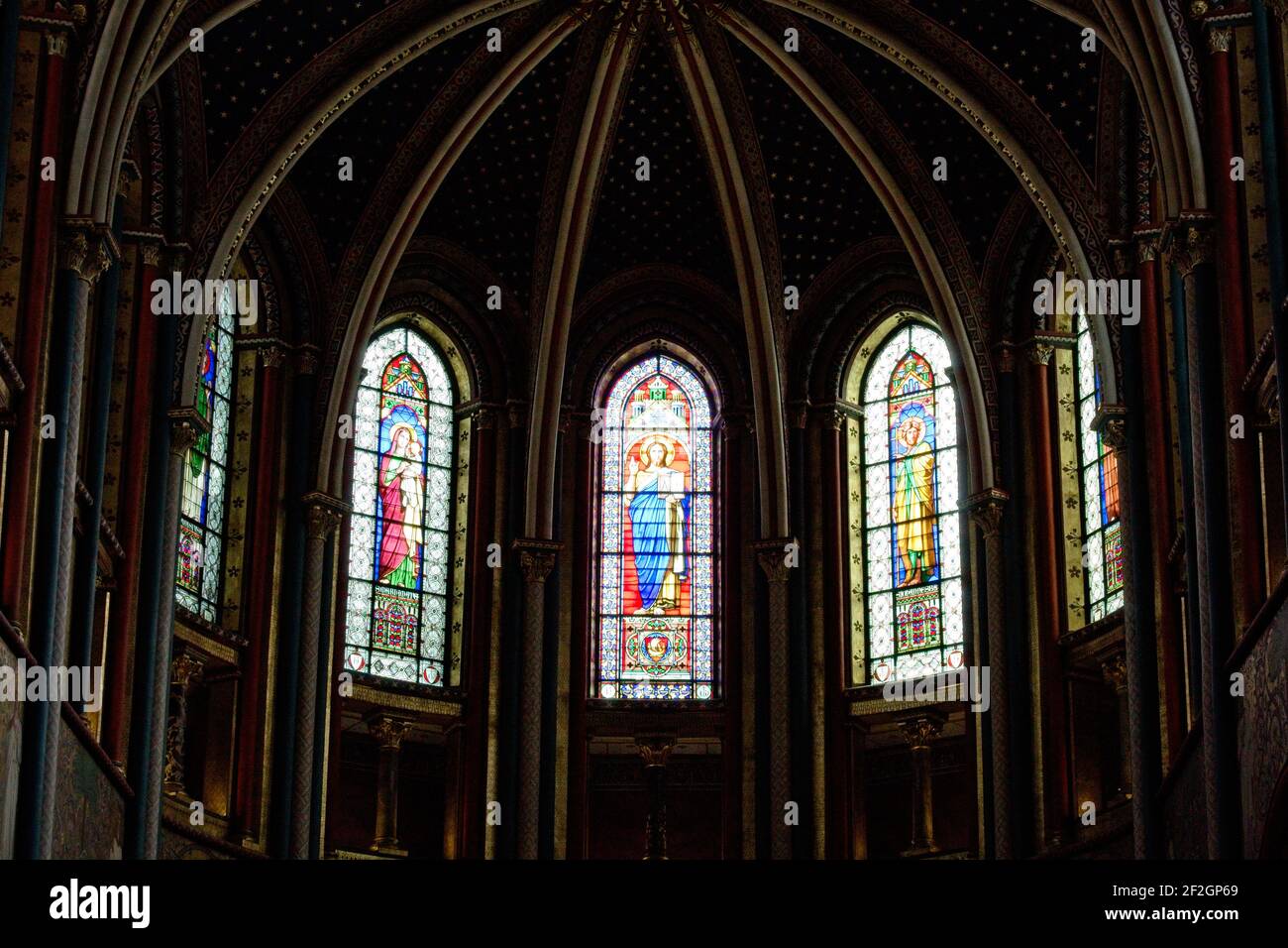 Interno della chiesa Foto Stock