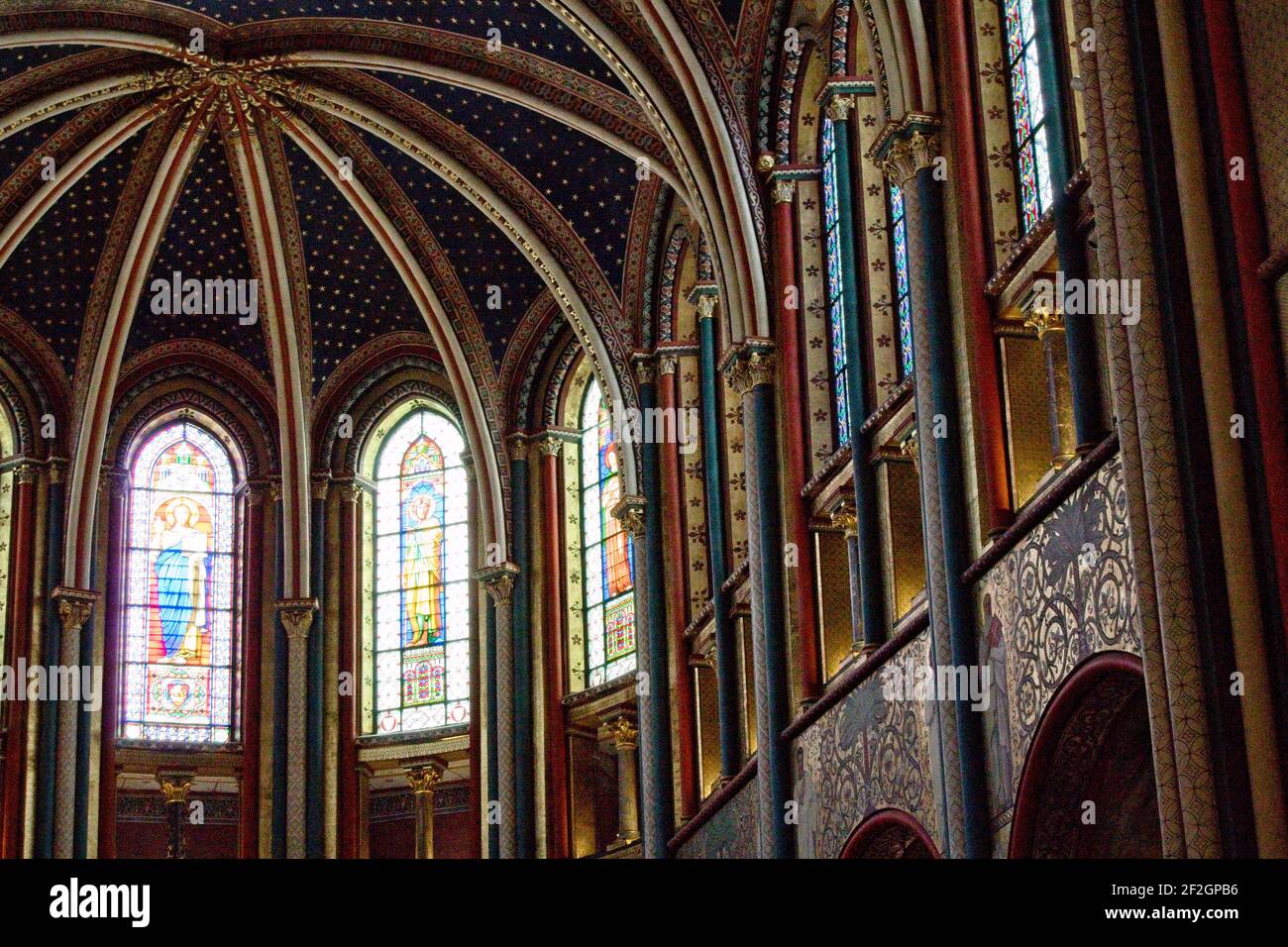 Interno della chiesa Foto Stock