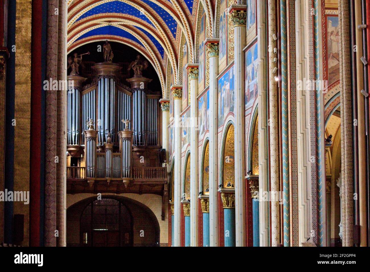 Interno della chiesa Foto Stock
