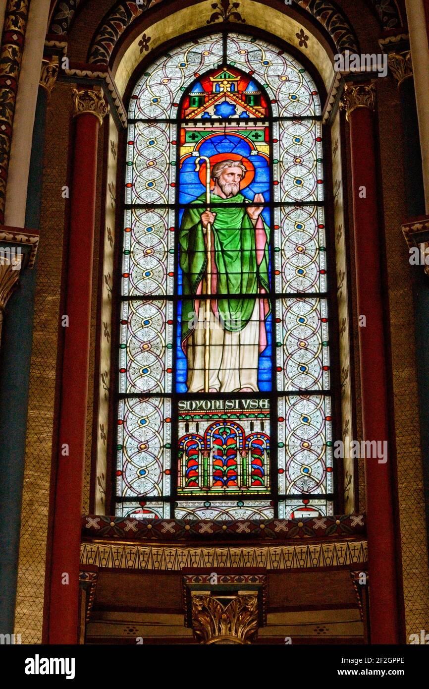 Interno della chiesa Foto Stock