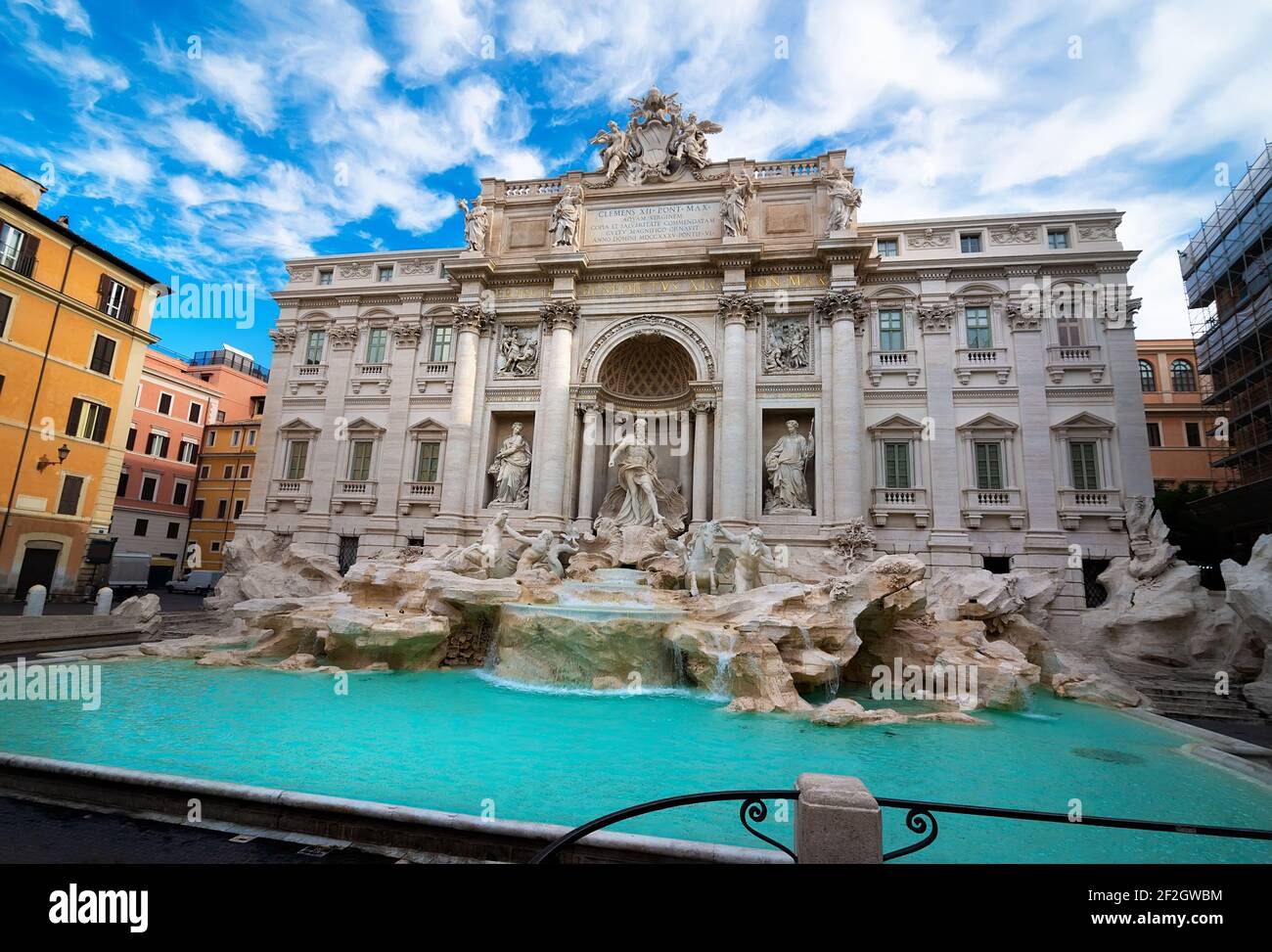 Bella Fontana di Trevi a Roma, Italia Foto Stock