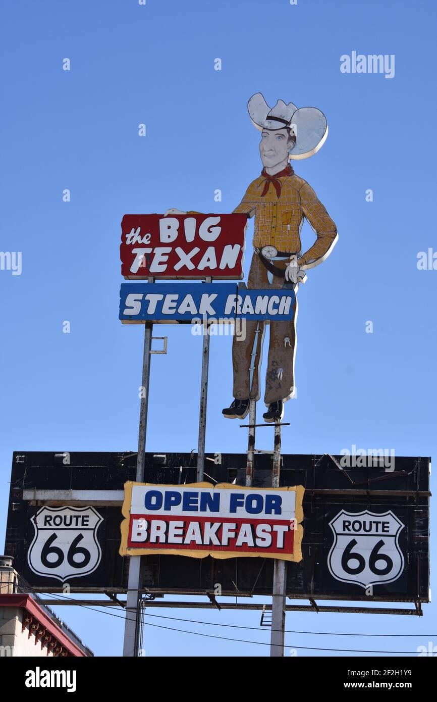 The Big Texan, Amarillo, Texas, USA Foto Stock