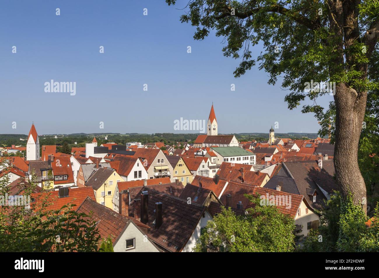 Geografia / viaggio, Germania, Baviera, Kaufbeuren, vista su Kaufbeuren, Allgaeu, Swabia, Southern GE, Additional-Rights-Clearance-Info-non-disponibile Foto Stock