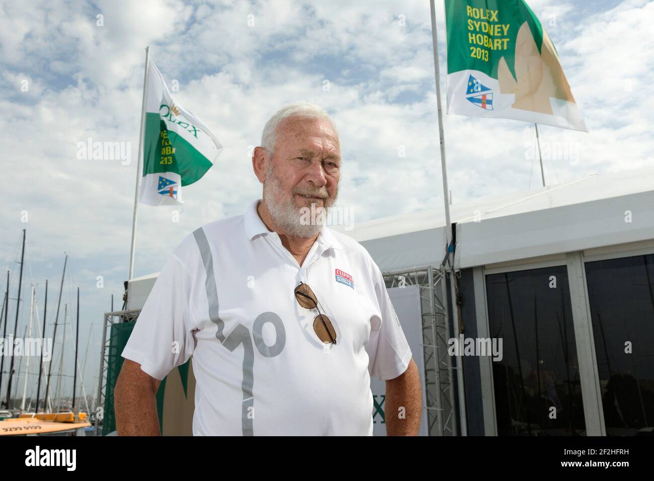 VELA - Rolex Sydney to Hobart 2013 -Cruising Yacht Club of Australia - Sydney - 21/12/2013ph. Andrea Francolini / DPPI Sir Robin Knox-Johnston Foto Stock