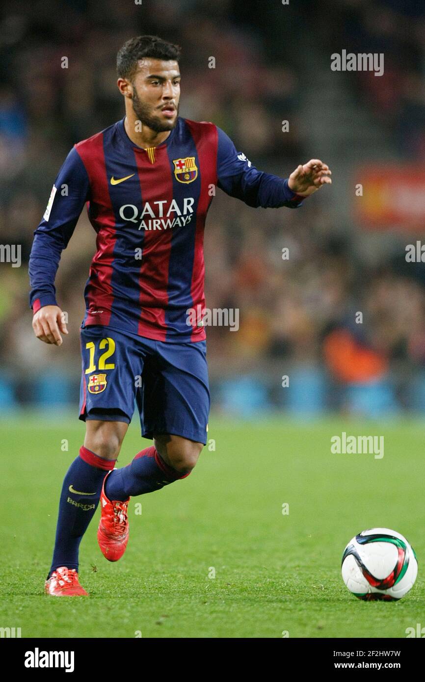 Rafinha Alcantara di Barcellona durante la Coppa Spagnola semi-finale, 1a tappa, partita di calcio tra il FC Barcelona e Villarreal il 11 febbraio 2015 allo stadio Camp Nou di Barcellona, Spagna. Foto Bagu Blanco / DPPI Foto Stock