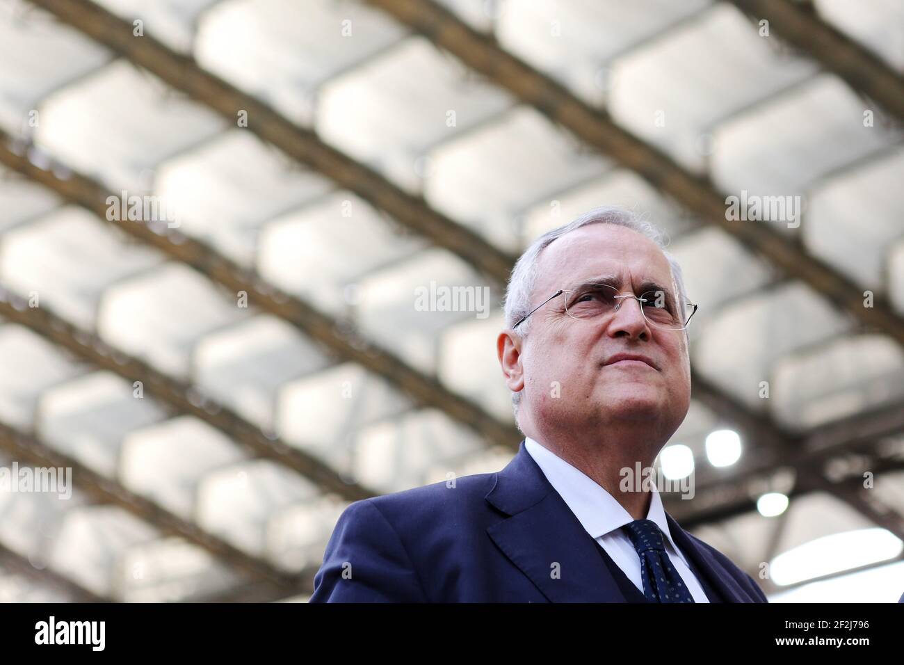 Il presidente laziale Claudio Lotito prima del campionato italiano Serie A Football Match tra SS Lazio e Spal 2013 il 02 febbraio 2020 allo Stadio Olimpico di Roma - Foto Federico Proietti/DPPI Foto Stock