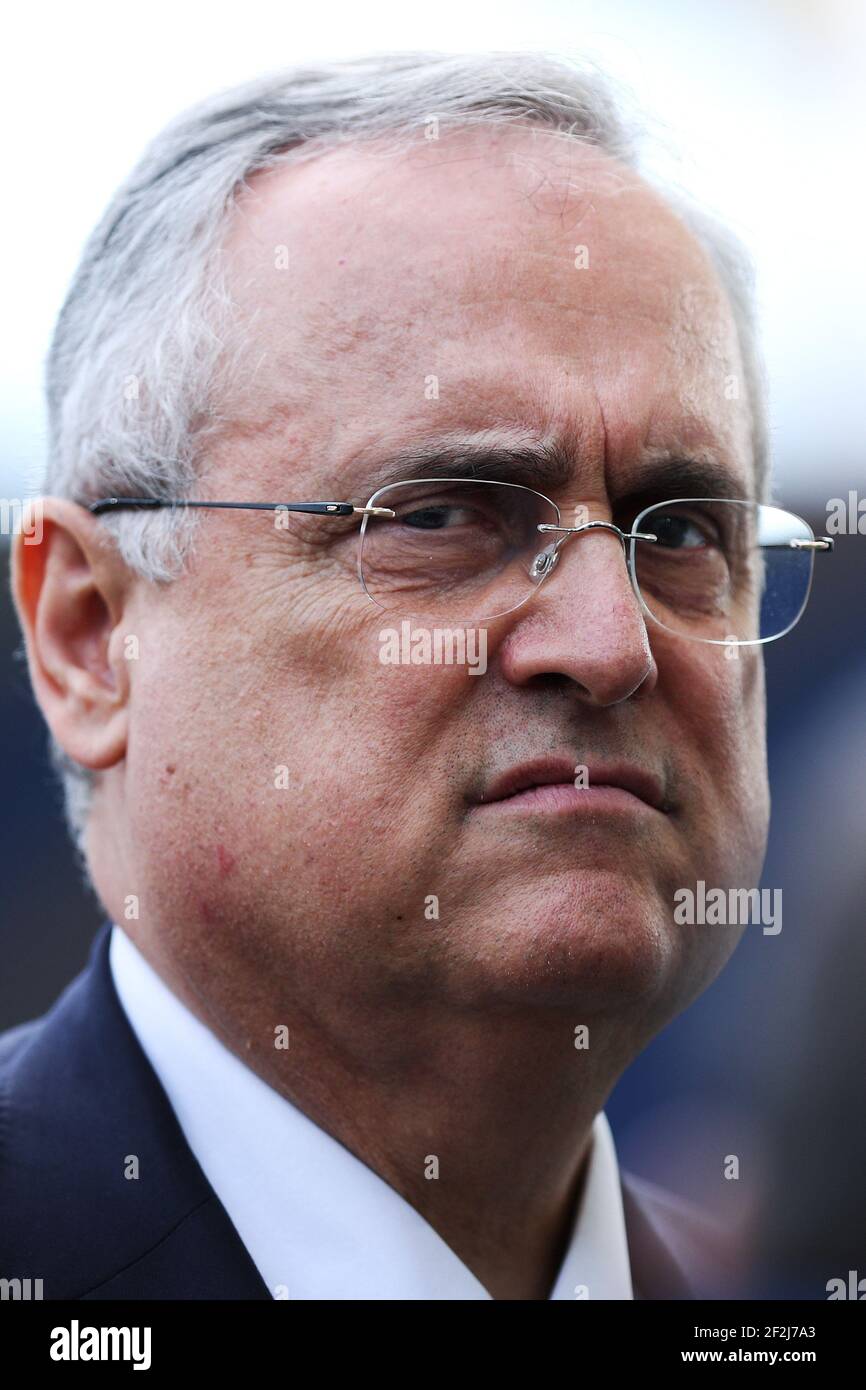 Il presidente laziale Claudio Lotito prima del campionato italiano Serie A Football Match tra SS Lazio e Spal 2013 il 02 febbraio 2020 allo Stadio Olimpico di Roma - Foto Federico Proietti/DPPI Foto Stock