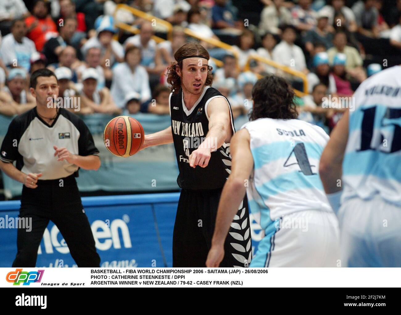 BASKETBALL - FIBA WORLD CHAMPIONSHIP 2006 - SAITAMA (JAP) - 26/08/2006 PHOTO : CATHERINE STEENKESTE / DPPI ARGENTINA VINCITORE V NUOVA ZELANDA / 79-62 - CASEY FRANK (NZL) Foto Stock