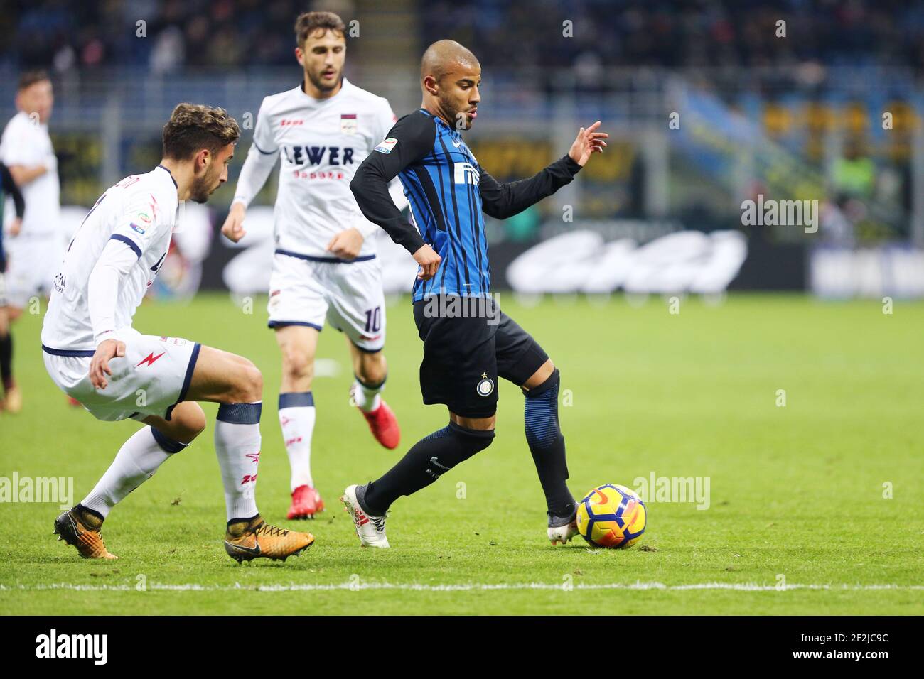 Rafinha Alcantara di Inter durante il campionato italiano Serie UNA partita di calcio tra Internazionale e Crotone il 3 febbraio 2018 allo stadio Giuseppe Meazza di Milano - Foto Morgese - Rossini / DPPI Foto Stock