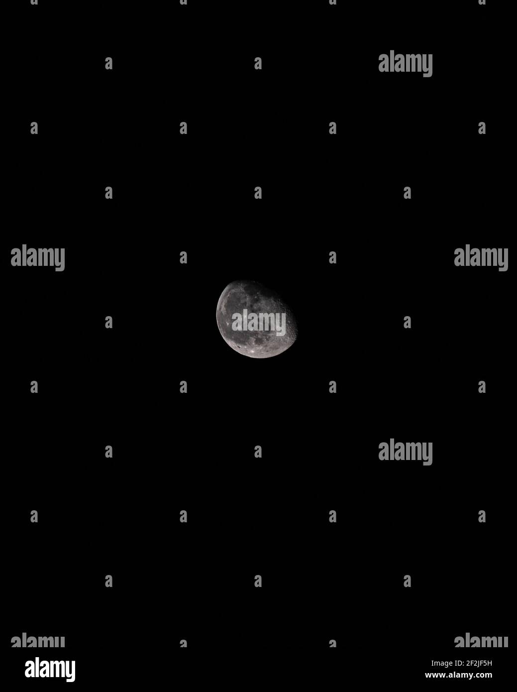 La luna nel cielo notturno Foto Stock