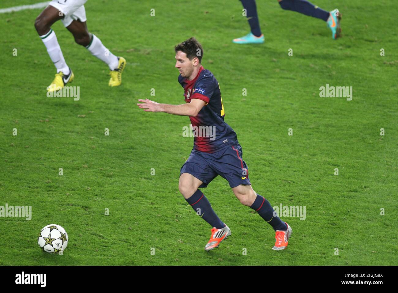 CALCIO - UEFA CHAMPIONS LEAGUE 2012/2013 - GRUPPO G - FC BARCELONA V CELTIC GLASGOW - 23/10/2012 - FOTO MANUEL BLONDAU / AOP PRESS / DPPI - LIONEL MESSI Foto Stock