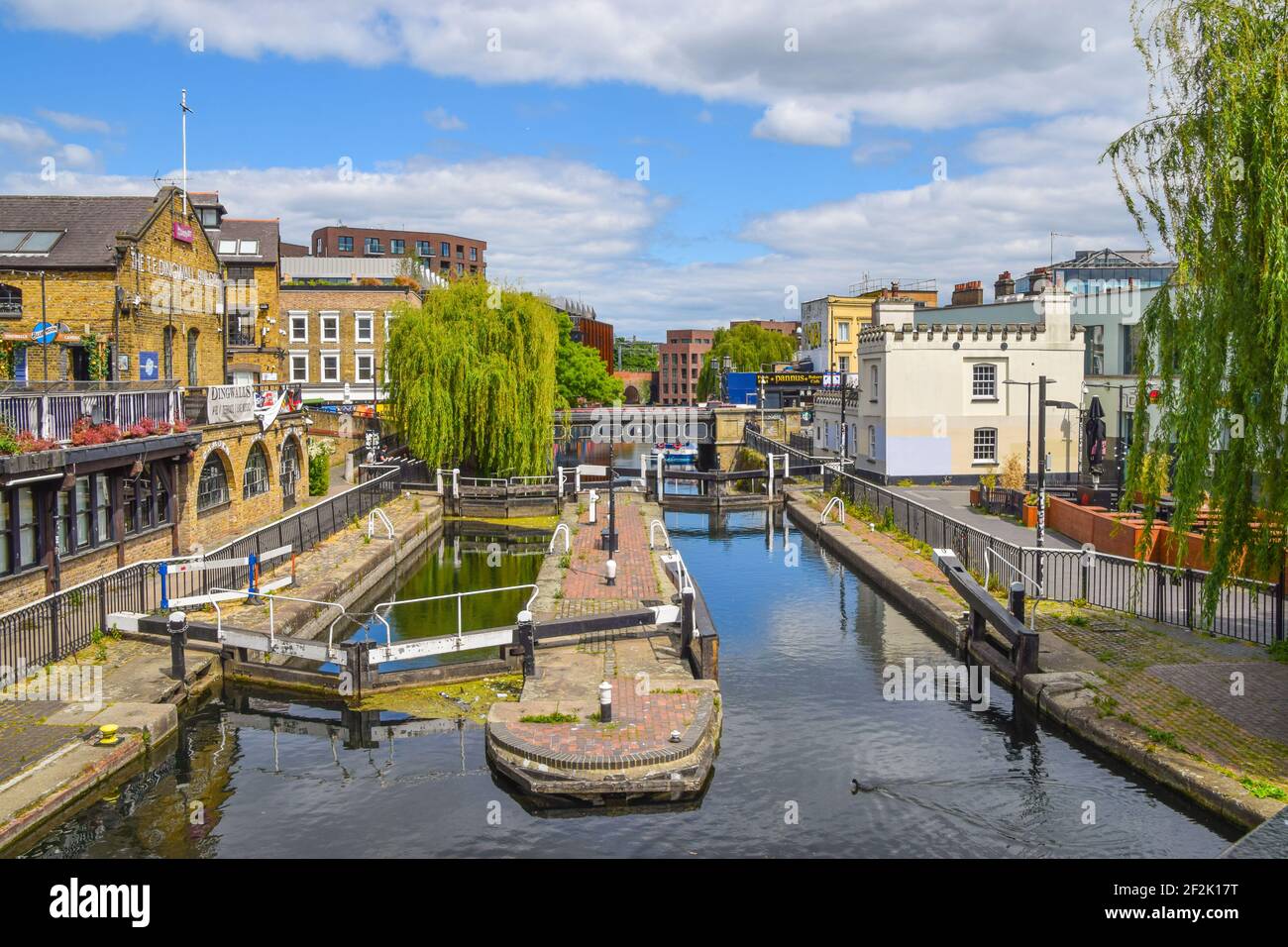 Camden Lock e Regent's Canal, Camden, Londra Foto Stock