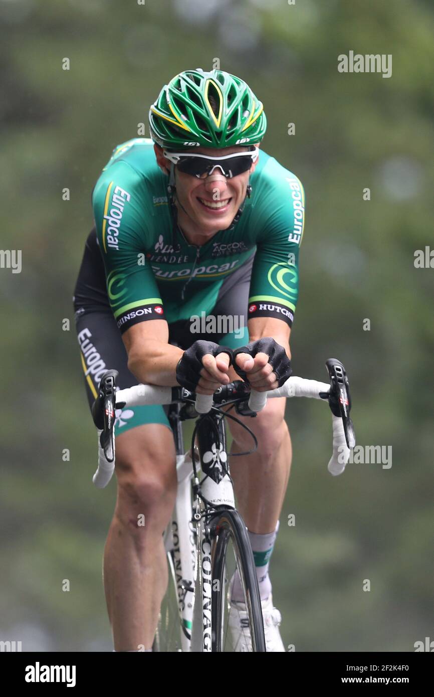 Ciclismo - UCI World Tour - Tour de France 2013 - fase 17 - prova a tempo individuale - Embrun - Chorges (32 km) - 17/07/2013 - Foto MANUEL BLONDAU / DPPI - Pierre Rolland di Francia e Team Europcar Foto Stock