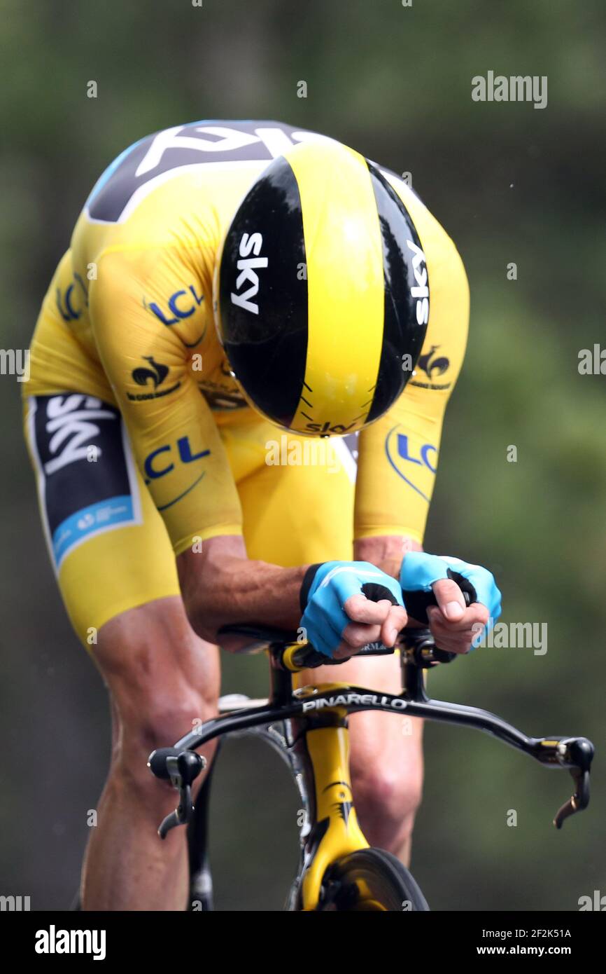 Ciclismo - UCI World Tour - Tour de France 2013 - fase 17 - prova a tempo individuale - Embrun - Chorges (32 km) - 17/07/2013 - FOTO MANUEL BLONDAU / DPPI - Foto Stock