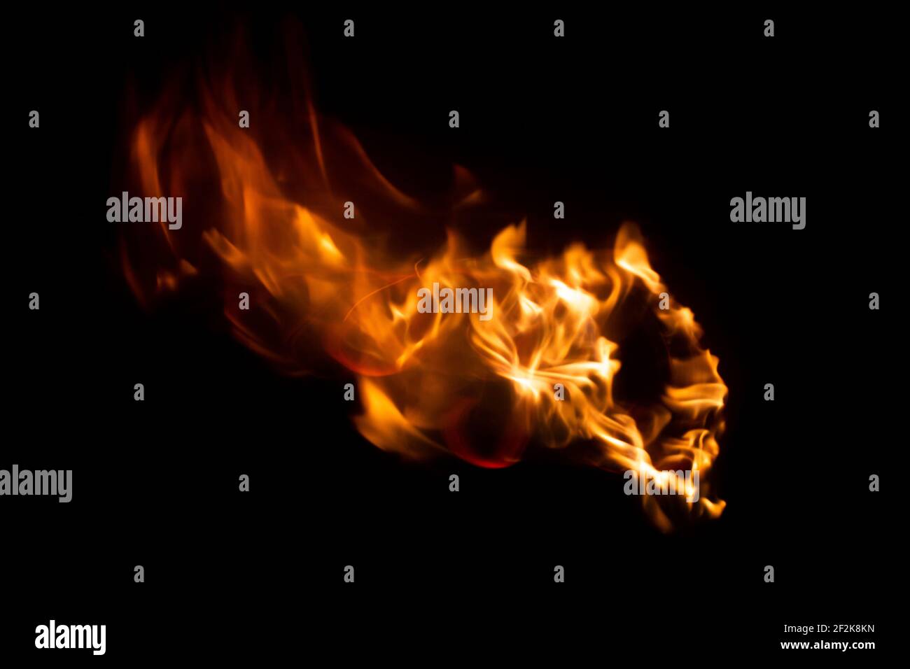 Immagine astratta di fuoco e fiamme Foto Stock