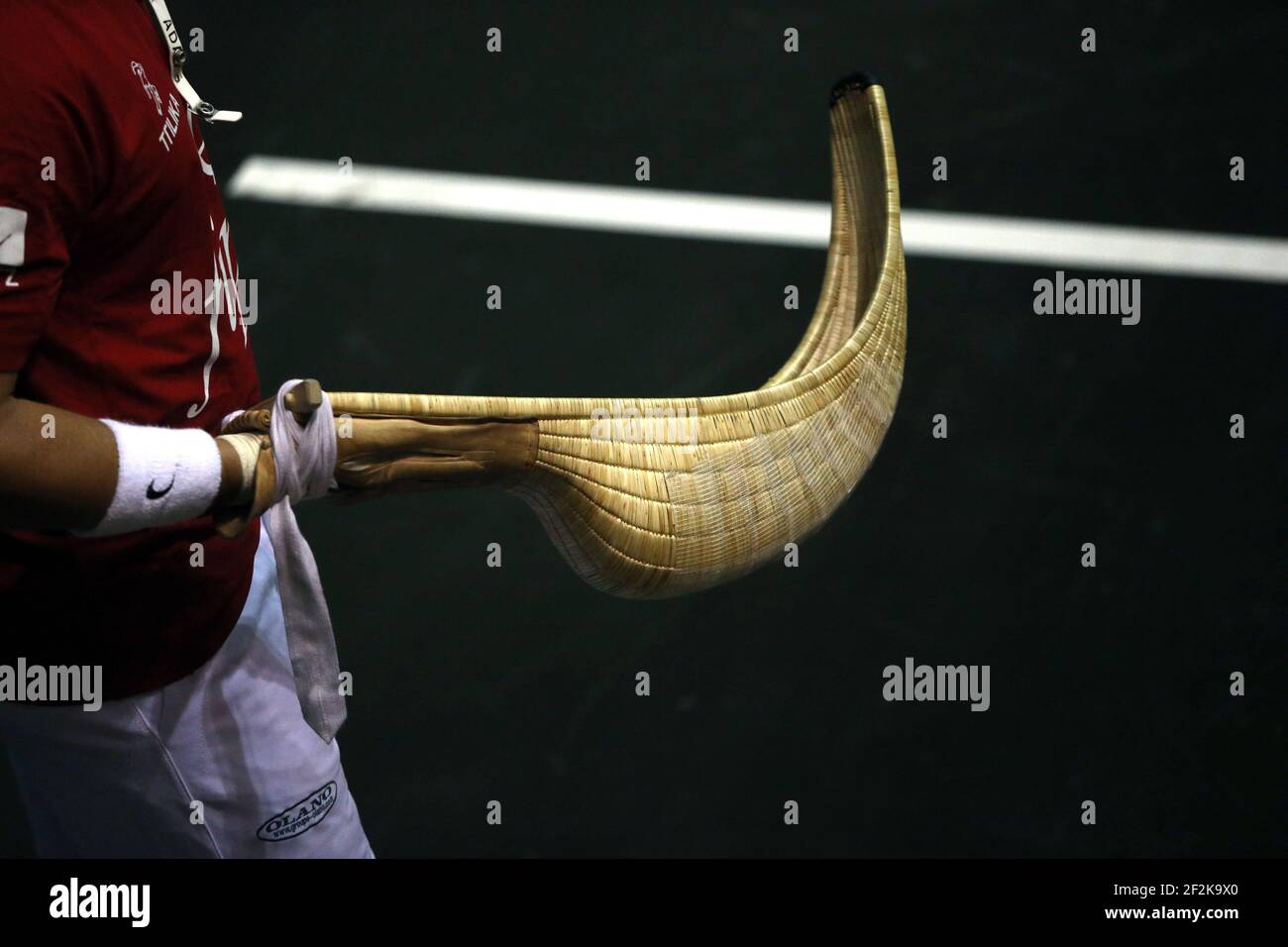 Cesta punta - Jai Alai - Campionato del mondo 2013 - Biarritz - Francia - 1/2 definitivo - 26/08/2013 - Foto Manuel Blondau / AOP-PRESS / DPPI - Illustrazione Foto Stock