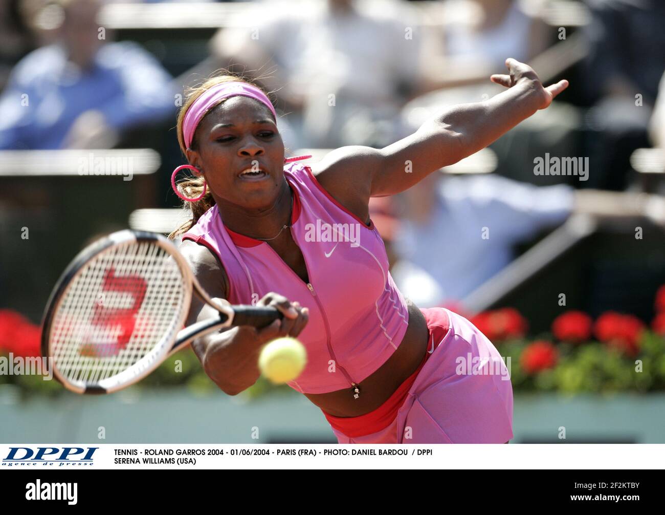 TENNIS - ROLAND GARROS 2004 - 01/06/2004 - PARIGI (FRA) - FOTO: DANIEL BARDOU / DPPI SERENA WILLIAMS (USA) Foto Stock