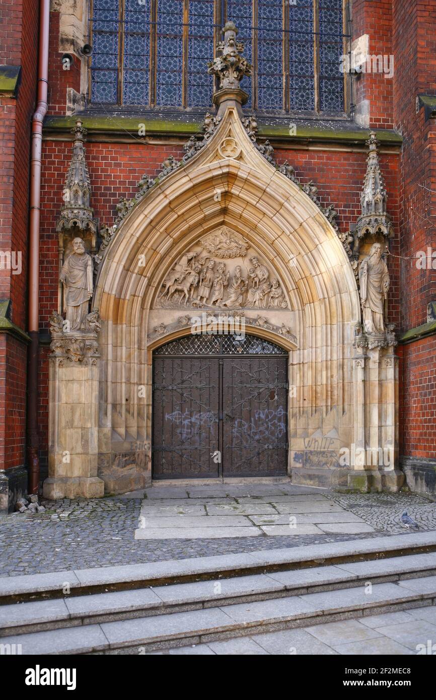 Polonia, Legnica, cattedrale, bassa Slesia voivodato. Foto Stock