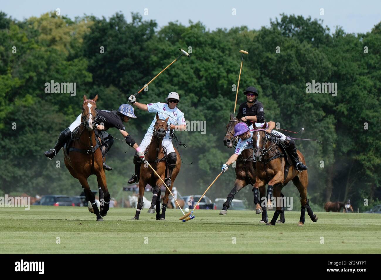 Nobility for Ability Charity Cup finals with Las Hermanitas / Los Nochreos - Sawai Padmanabh Singh Fashion show -Khadi Silk- di Charu Parashar e polo match con Royal Jaipur Polo Team (con il maharadja di Jaipur) / Chantilly Polo Club, il 24 giugno 2018, a Chantilly, Francia - Foto Christophe Bricot / DPPI Foto Stock