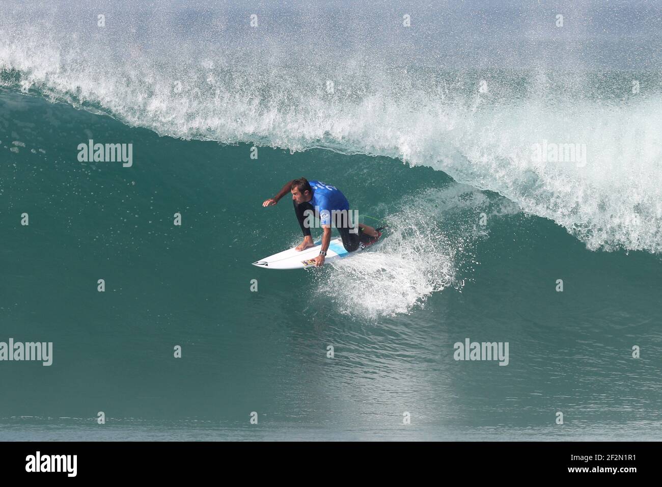 Joan Duru della Francia compete durante il 1° round della World Surfing League 2017 Quicksilver Pro France dal 7 al 18 ottobre 2017 ad Hossegor, Francia - Photo Manuel Blondau / AOP Press / DPPI Foto Stock