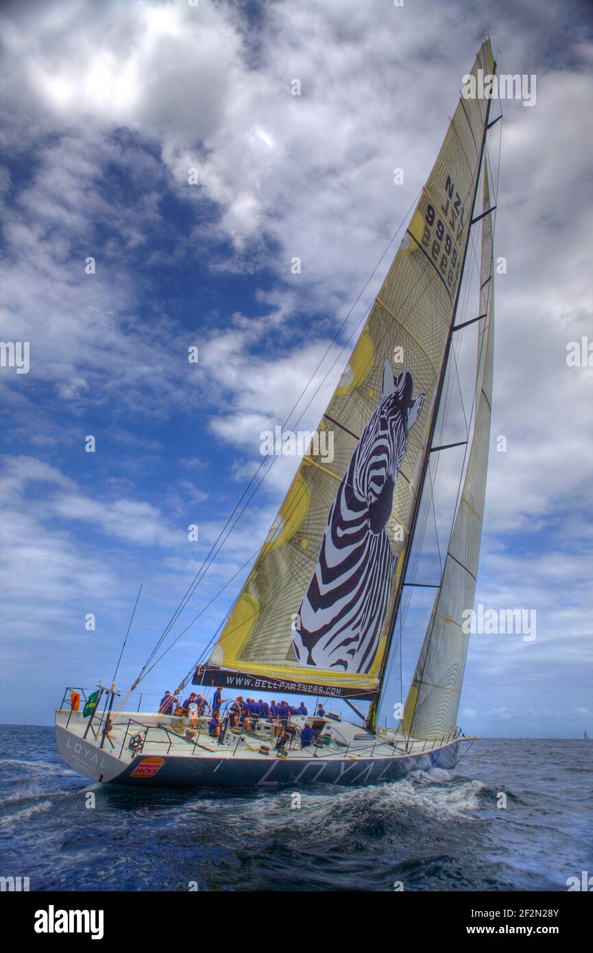 VELA - ROLEX TROPHY RATING SERIES 2009 - SYDNEY (AUS) - 20/12/09 PHOTO : CHRISTOPHE LAUNAY / DPPLOYAL - SKIPPER : SEAN LANGMAN Foto Stock