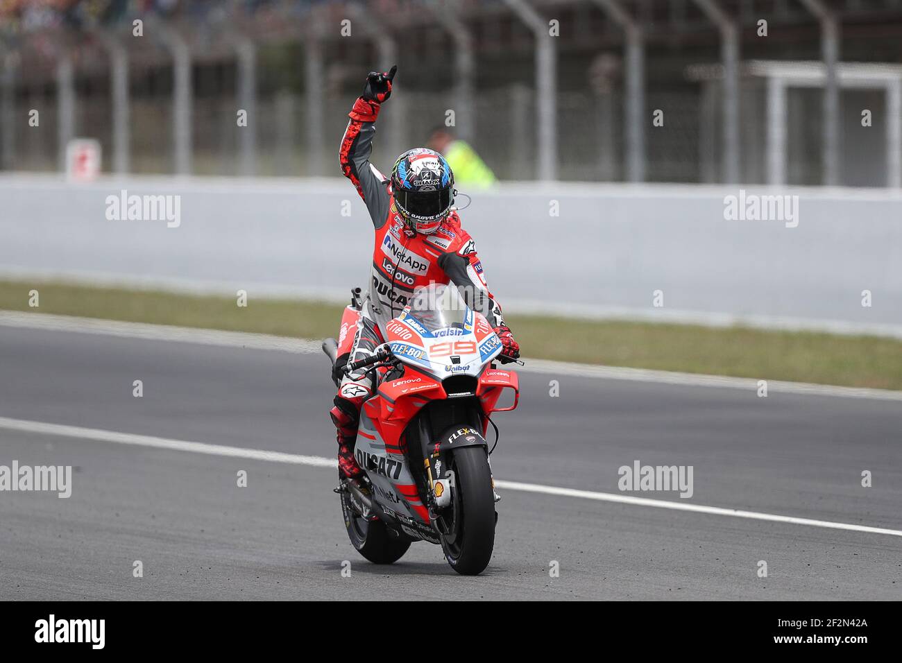 Jorge LORENZO di Spagna e Ducati Team durante la gara Moto GP al Gran Premio di Catalunya dal 15 al 17 giugno 2018 a Barcellona , Spagna - Foto manuel Blondau / AOP Press / DPPI Foto Stock