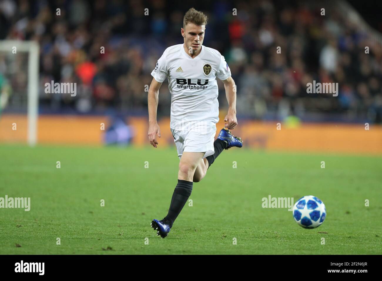Lato di Valencia durante la UEFA Champions League, partita di calcio del Gruppo H tra Valencia CF e Manchester United il 12 dicembre 2018 allo stadio Mestalla di Valencia, Spagna - Foto Manuel Blondau / AOP Press / DPPI Foto Stock