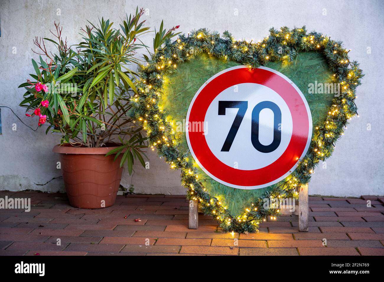 Compleanno round. Foto Stock