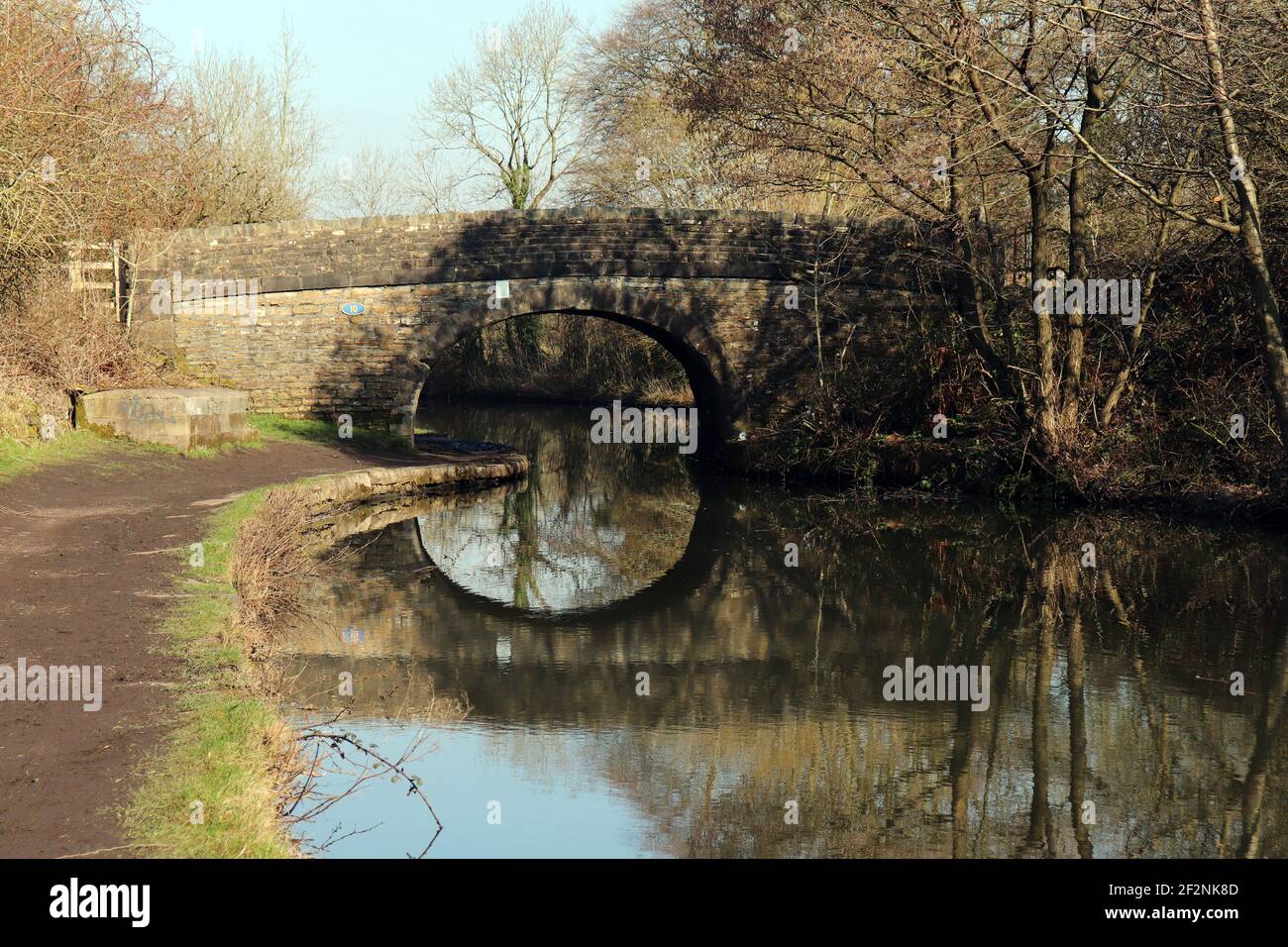 passeggiata per famiglie sul canale Foto Stock