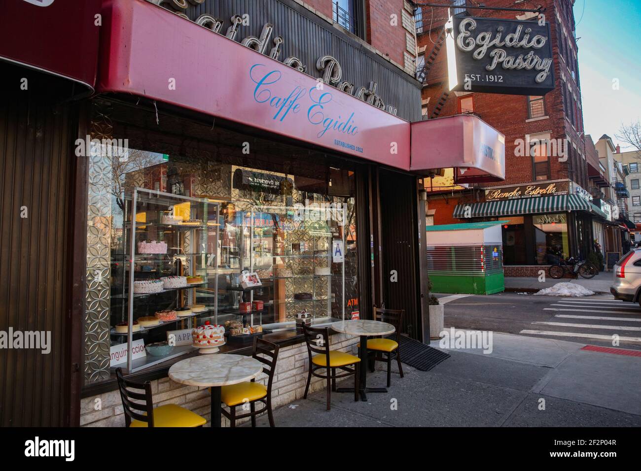 Egidio Pastry sul 622 East 187th St in Little Italy, nel Bronx, a New York City Foto Stock