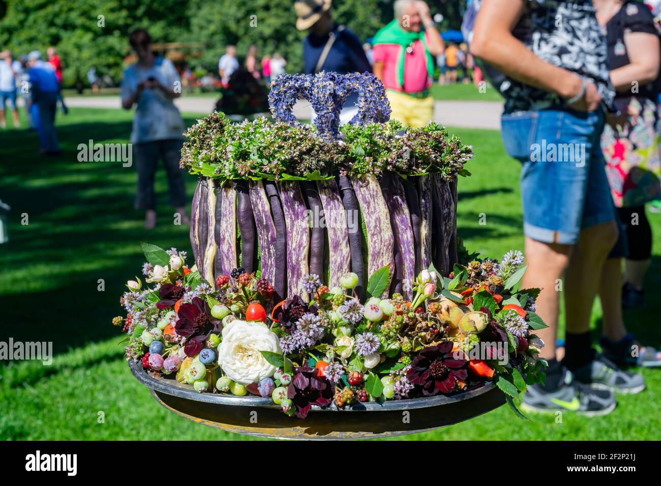 Helsingborg, 27 AGOSTO 2016 - Speciale bouquet di fiori a Sofiero Slottsrestaurang, Svezia Foto Stock