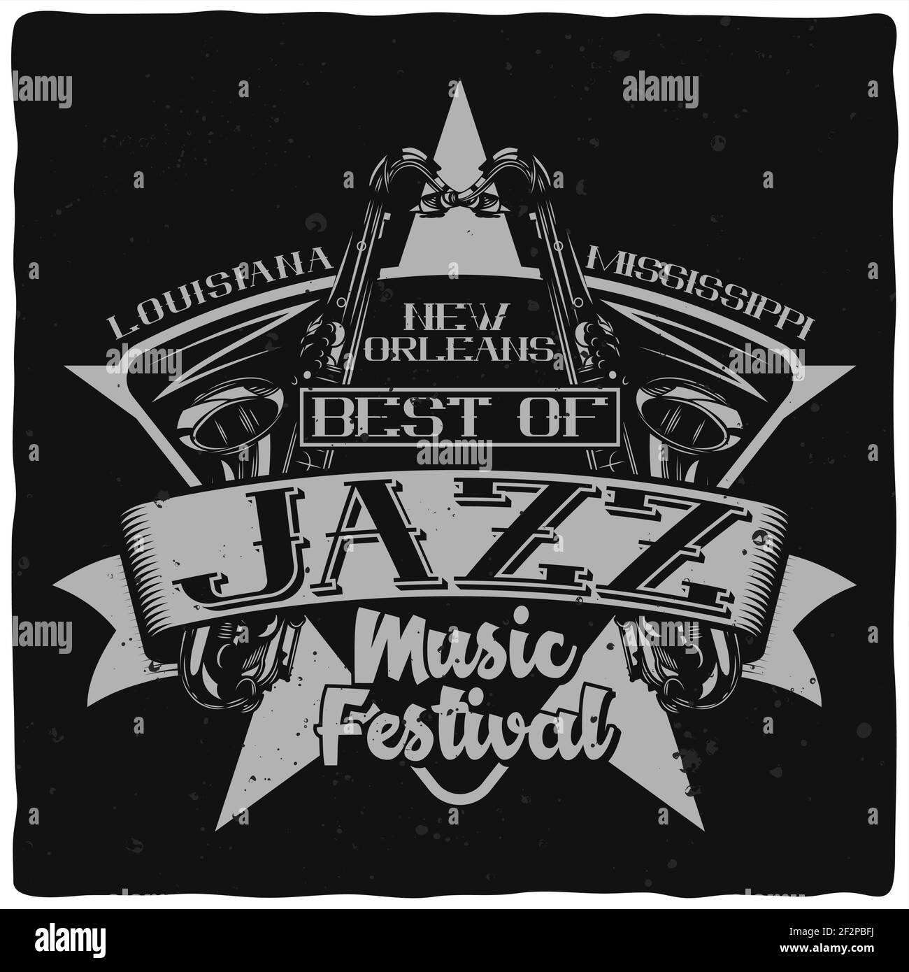 Poster del festival di musica jazz Illustrazione Vettoriale